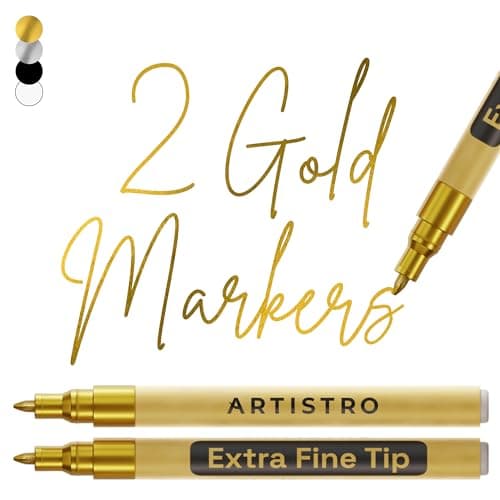 ARTISTRO Gold Acrylic Paint Markers Review – 0.7mm Extra Fine-Tip in 2025