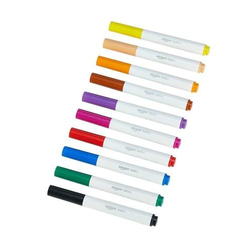Amazon Basics Colored Washable Markers Review – 10-Pack Worth It?
