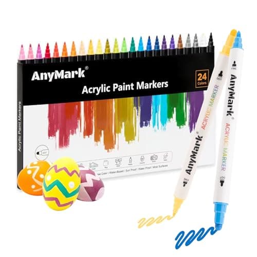 AnyMark 24 Colors Acrylic Paint Markers Review – Tested on 4 Surfaces