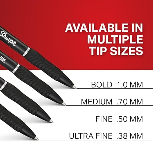 Sharpie S-Gel Pens, Medium Point (0.7mm), Assorted Ink Colors, 8 Count - Ideal for Writing, Journaling, Drawing, Coloring, Note-Taking, College Supplies