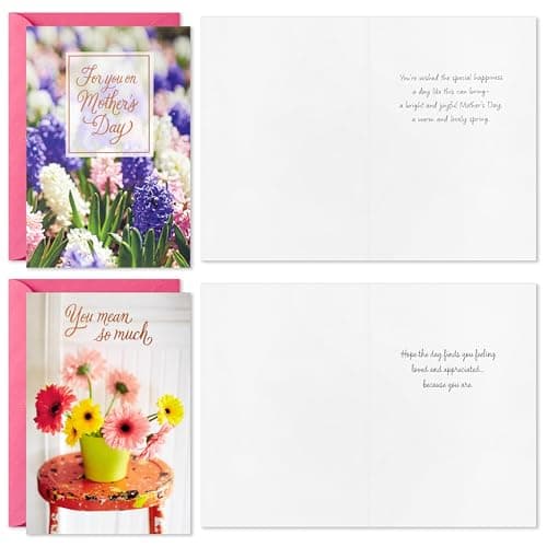Hallmark Mothers Day Cards Bulk Assortment (24 Cards with Envelopes) for Mom, Sister, Aunt, Grandma, Friend, BFF, Daughter