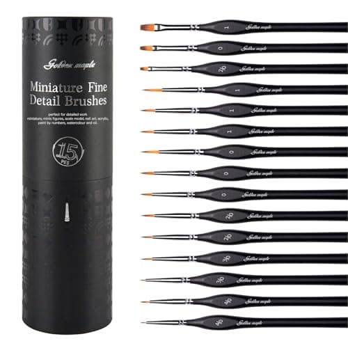 Golden Maple Miniature Paint Brushes Review – 15PC Detail Set Tested