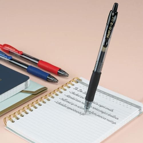 Pilot G2 Pens, Premium Refillable And Retractable Gel Ink Pens Fine Point 0.7mm, Assorted Color Inks, 8-Pack Pouch