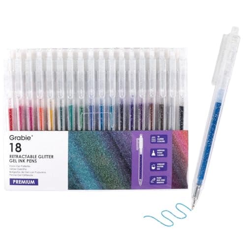 Grabie Glitter Gel Pens Review: 18 Colors Worth the Extra Shake?