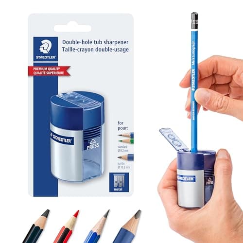 STAEDTLER Pencil Sharpener Review – Dual-Hole Tub Sharpener Tested