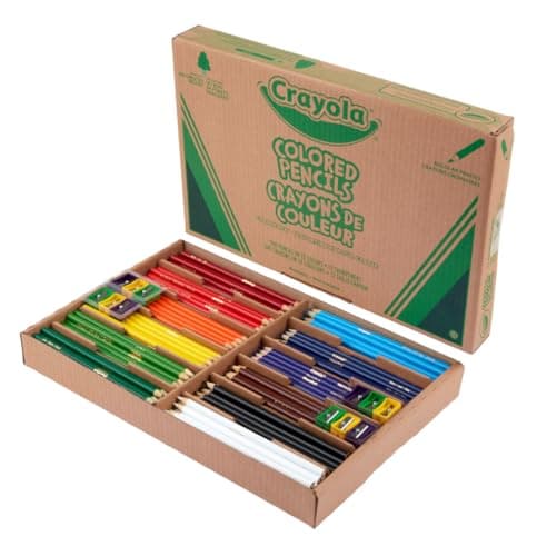 Crayola Colored Pencils Classpack (240ct), Bulk Colored Pencils for Kids, 12 Colors, Coloring Supplies, Must Have Teacher Classroom Essentials for School