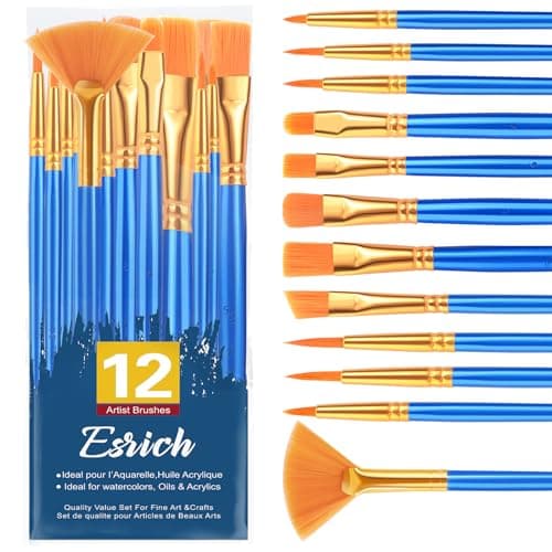 ESRICH Paint Brushes Set Review – 12-Piece Nylon Kit Worth Your Money?