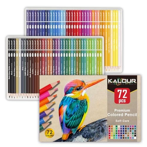 KALOUR 72 Colored Pencils Review — Solid Starter Set for Adult Colorers