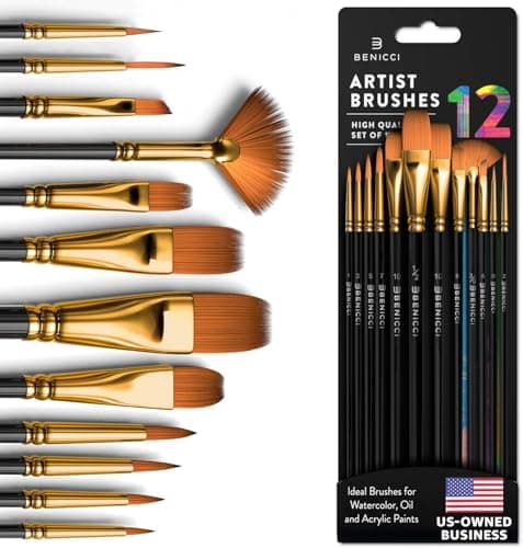 Benicci Professional Artist Paint Brush Set Review – Tested 2025