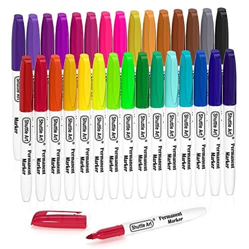Shuttle Art 30 Colors Permanent Markers Review – Fine Point Set Tested