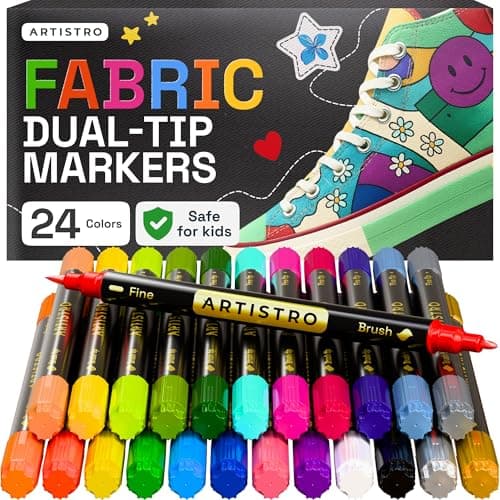ARTISTRO 24 Dual-Tip Fabric Markers Review – Worth It in 2025