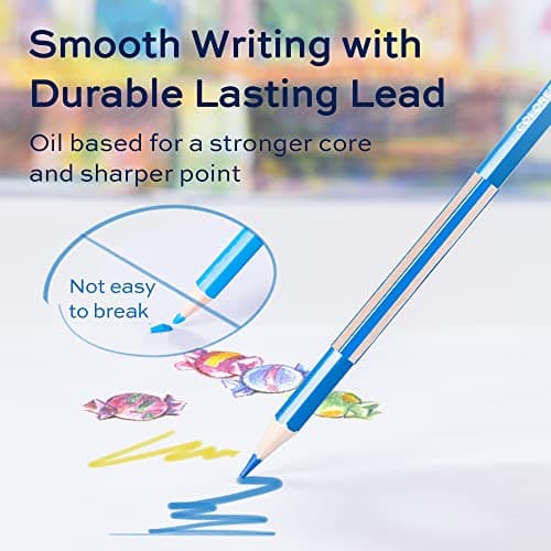 finenolo 36 Pack Colored Pencils for Adult Coloring Books, Soft Core, Art Drawing Pencils for Artists Beginners, Coloring Pencils Set with Sharpener for Coloring, Sketching, Painting