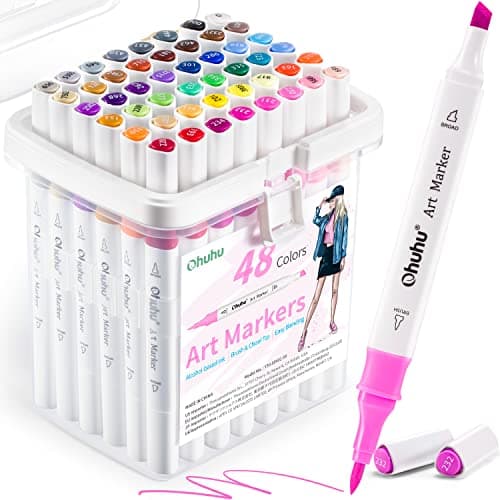 Ohuhu Markers Review: 48-Color Alcohol Art Markers Tested