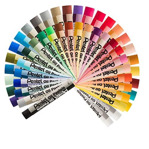Pentel Oil Pastels - 50 Color Set (PHN-50)