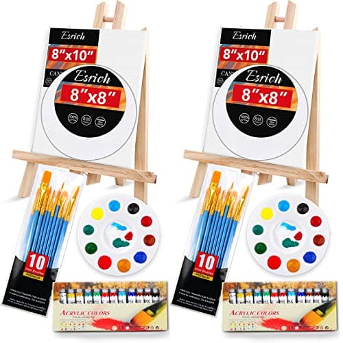 ESRICH Acrylic Paint Canvas Set Review: A Solid 52-Piece Starter Kit