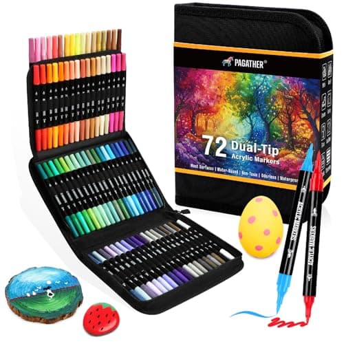 Pagather Acrylic Paint Markers Review – 72 Vibrant Colors Put to the Test