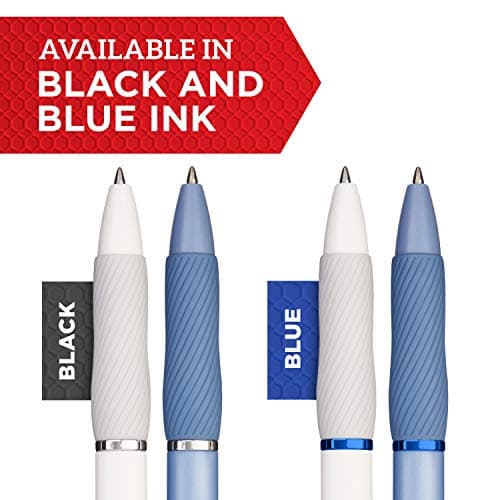 Sharpie S-Gel Pens, Medium Point (0.7mm), Frost Blue Barrel, Black Gel Ink, 4 Count