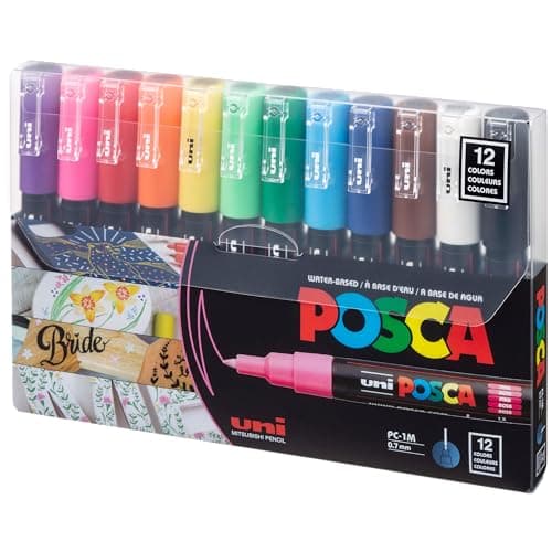 uni Posca Acrylic Paint Markers PC1M12C Review (2025)