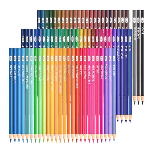 Shuttle Art 80 Colored Pencils, Colored Pencils for Adult Coloring, Soft Core Color Pencil, Drawing Supplies for Adults Kids Artists Beginners Drawing Coloring Sketching