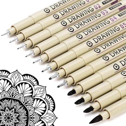 Muchcute Micro Fineliner Pens Review: 12-Piece Archival Ink Set
