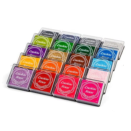Lsushine Fingerfarbe Stempelkissen Test – 20 Farben für Kinder
