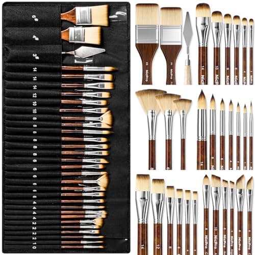 Nicpro 30pcs Paint Brush Set Review – Professional Quality?