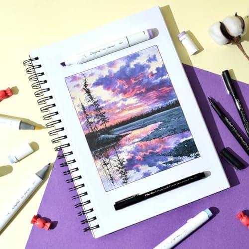 Ohuhu Alcohol Markers Double Tipped Art Marker Set for Artists Adults Coloring Sketch Illustration - Chisel & Fine - 100 Colors - Oahu of Ohuhu Markers - Refillable - AP Certificated