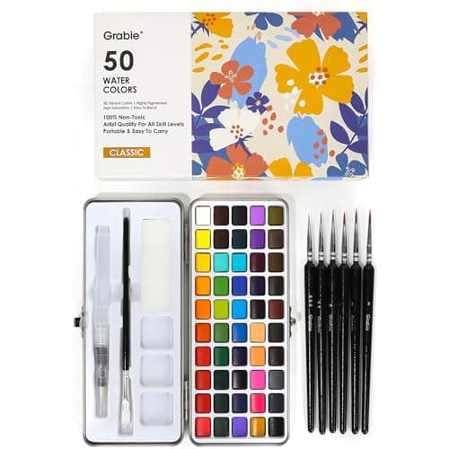 Grabie 50 Colors Watercolor Paint Set Review 2024