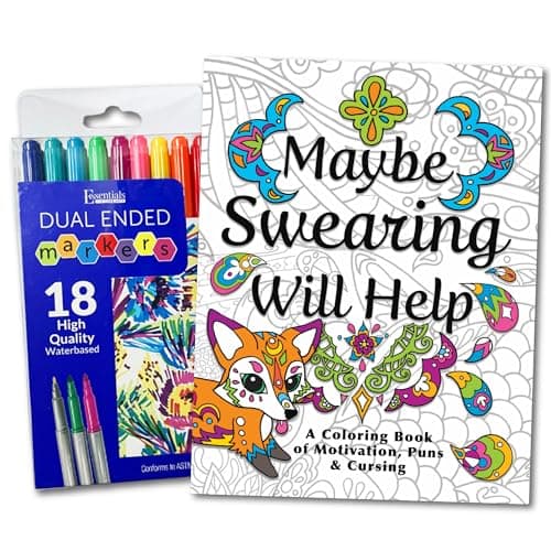 Maybe Swearing Will Help Adult Coloring Book Set Review – Honest Verdict
