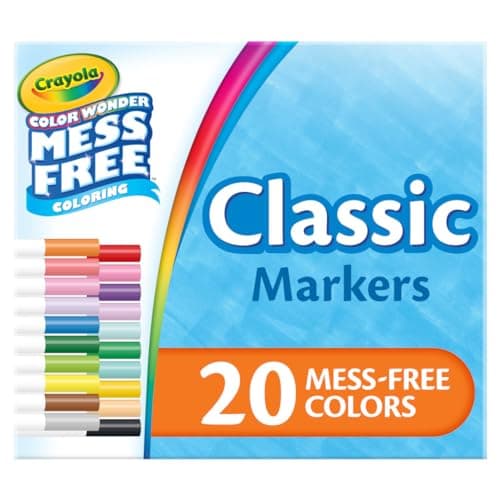 Crayola Color Wonder Marker Refill Set (20ct) Review – Mess-Free Toddler Coloring?