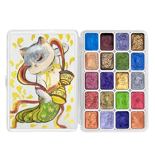 CraftyManor Shifting Watercolor Paint Set Review – 20 Vibrant Shimmer Colors Tested