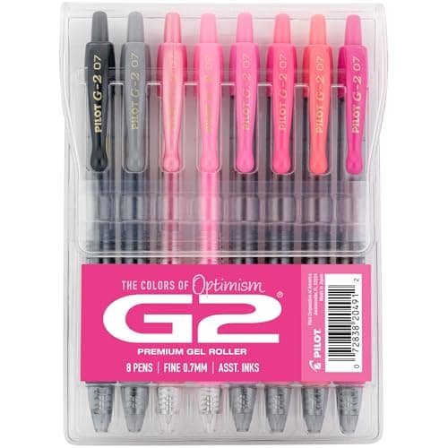 Test des Pilot G2 Boost Pink Pens : stylos gel colorés pour，写日记