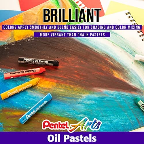 Pentel Oil Pastels - 50 Color Set (PHN-50)