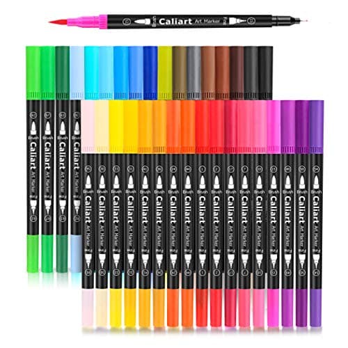 Caliart 34 Double Tip Brush Pens Review — Are They Worth It?