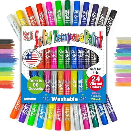Kwik Stix Solid Tempera Paint Sticks Review – 24 Colors Tested
