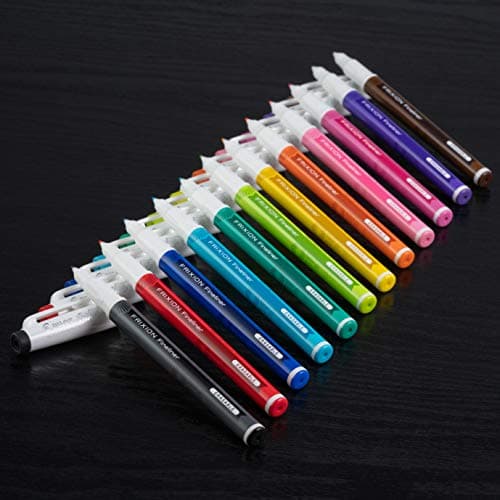 PILOT Pen 11452 FriXion Fineliner Erasable Marker Pens, Fine Point, Assorted Color Inks, 12 Count-Pack
