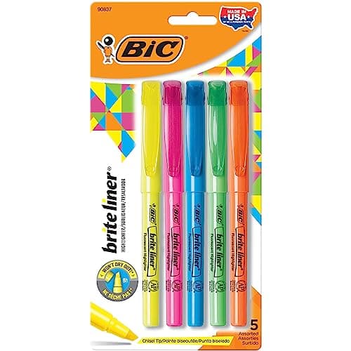 BIC Brite Liner Highlighters Review – 5-Pack Hands-On Test