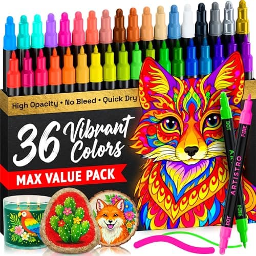 ARTISTRO 36 Acrylic Paint Markers Review – Dual-Tip Set Tested