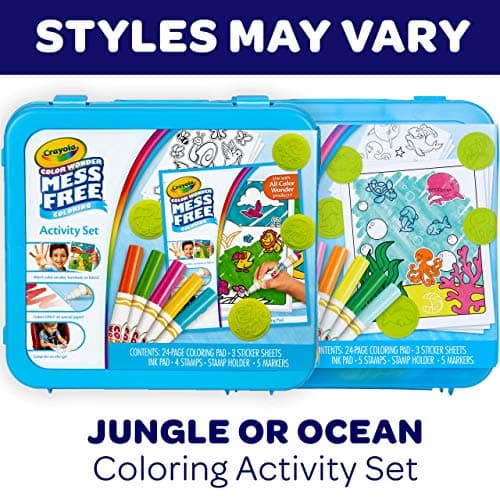 Crayola Color Wonder Mess Free Coloring Activity Set (30+ Pcs), Travel Art Kit, Gift for Kids & Toddlers, Ages 3+