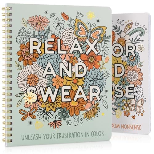 ZICOTO Coloring Book Set of 2 Review: Funny Floral Designs for Stress Relief