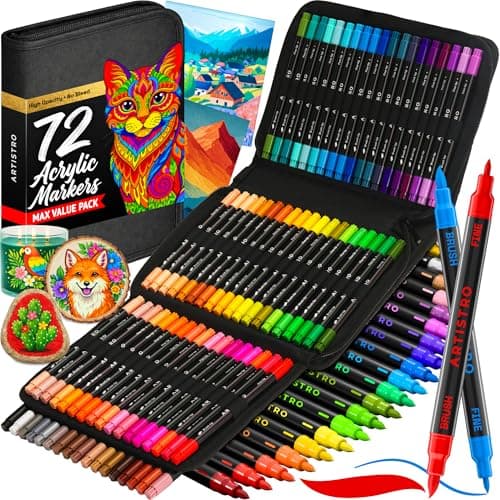 ARTISTRO Acrylic Paint Pens Review: 72 Dual-Tip Markers Tested