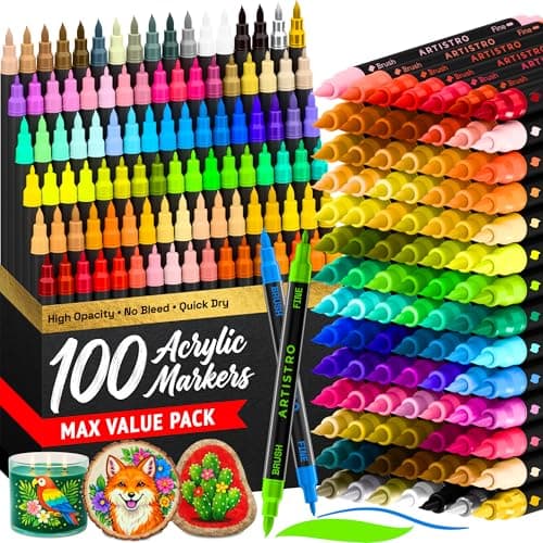 ARTISTRO Acrylic Paint Markers Review: 100 Colors Worth the Desk Space