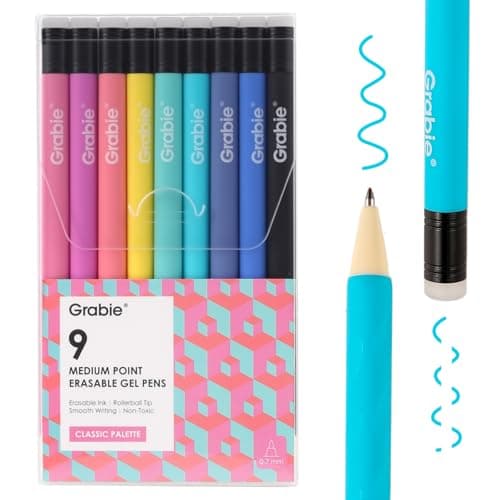 Grabie Erasable Gel Pens – 9 Färger Test och Recension 2025