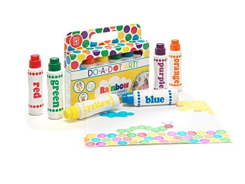 Do A Dot Art! Markers 6-Pack Rainbow Washable Paint Markers, The Original Dot Marker, Activity Craft Coloring Supplies for Kids and Toddlers, Made in the USA