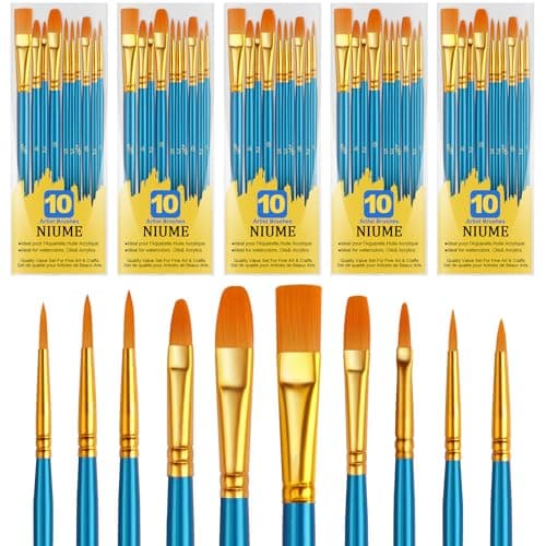 Niume Acrylic Paint Brushes Set Review: 50-Piece Artist Kit Tested