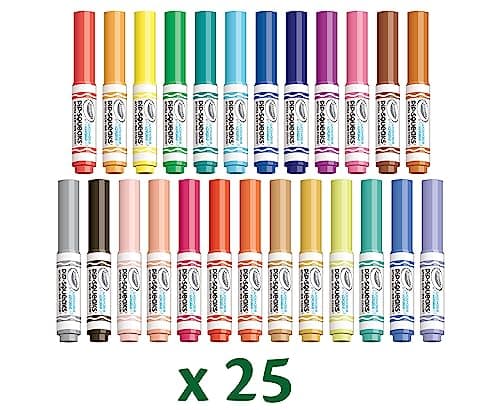 Crayola Pip-Squeaks Washable Marker Set (65ct), Coloring Set, Drawing Art Supplies for Kids, Spring Craft Kit, Travel Activity, Gifts for Kids