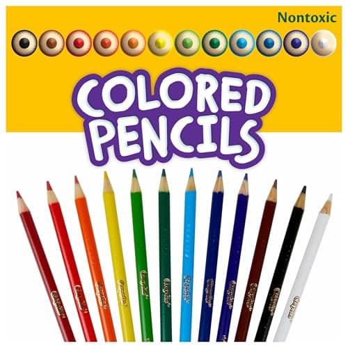 Crayola Bulk Colored Pencils for Kids (24pk) - 12 Assorted Colors, Art Supplies For Crafts & Coloring Books, Bulk Preschool & Kindergarten Classroom Supplies (Packaging May Vary)