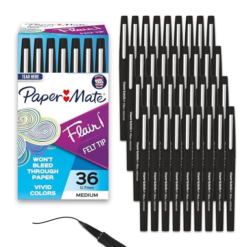 Paper Mate Flair Felt Tip Pens Review – 36-Pack Medium Point Test