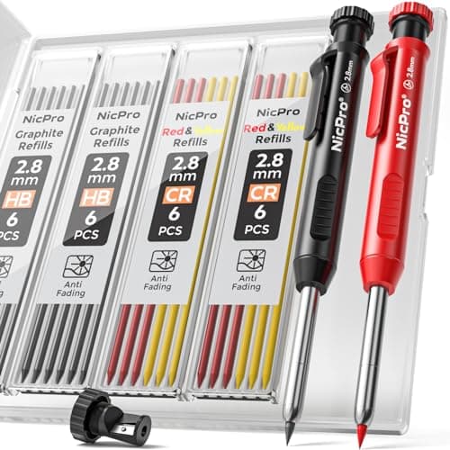 Nicpro Carpenter Pencil Review: Solid Set for Construction Pros