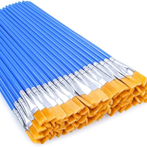 Anezus 50 Pcs Flat Paint Brushes Review – Budget Craft brushes Worth It?